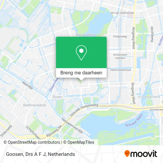 Goosen, Drs A F J kaart