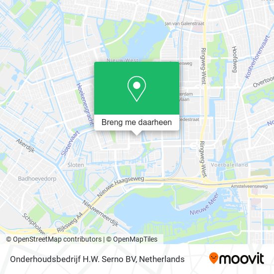 Onderhoudsbedrijf H.W. Serno BV kaart