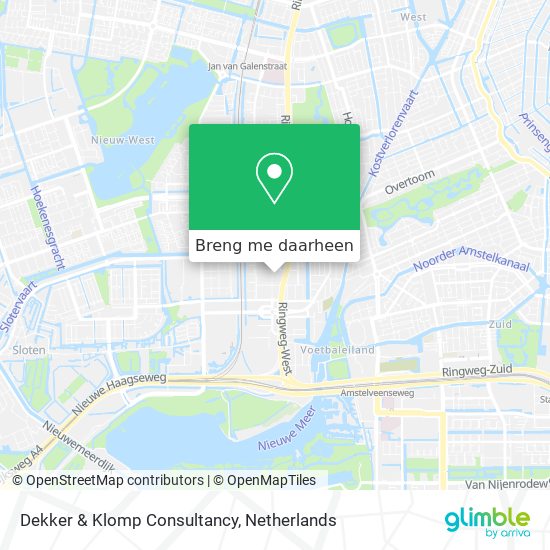 Dekker & Klomp Consultancy kaart