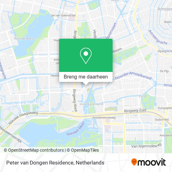 Peter van Dongen Residence kaart