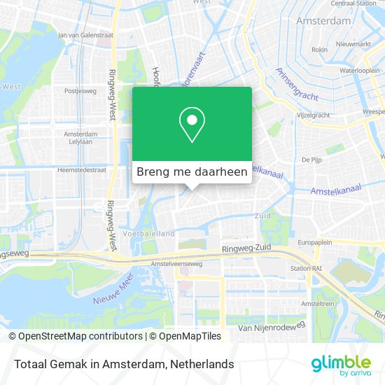 Totaal Gemak in Amsterdam kaart