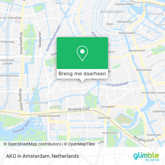 AKO in Amsterdam kaart
