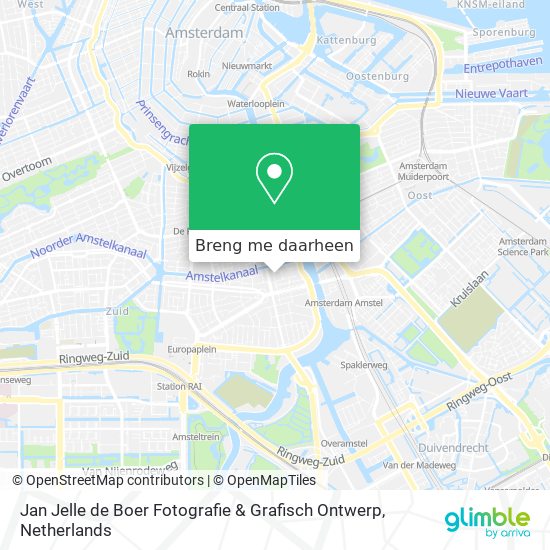 Jan Jelle de Boer Fotografie & Grafisch Ontwerp kaart