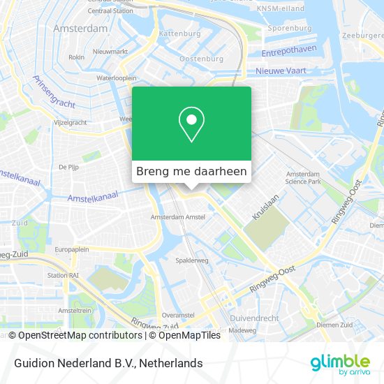 Guidion Nederland B.V. kaart