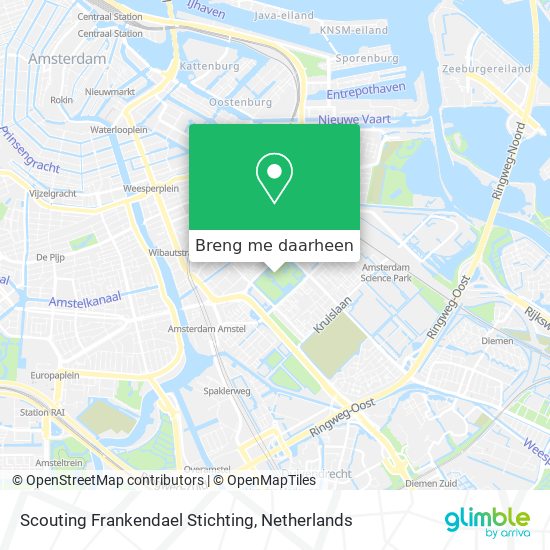Scouting Frankendael Stichting kaart