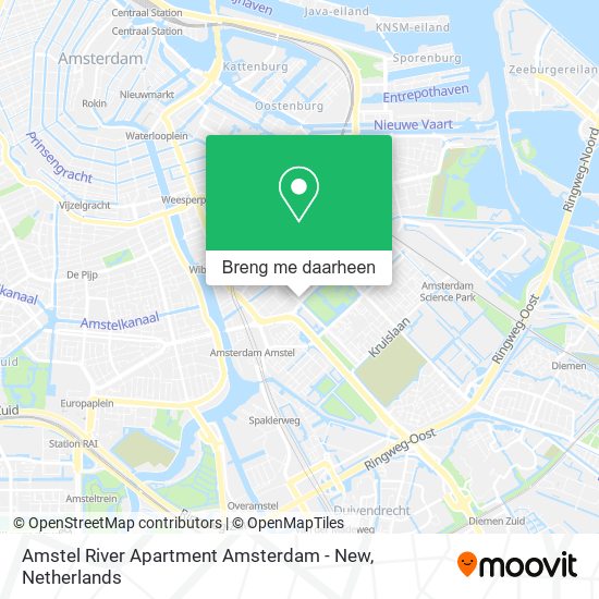 Amstel River Apartment Amsterdam - New kaart