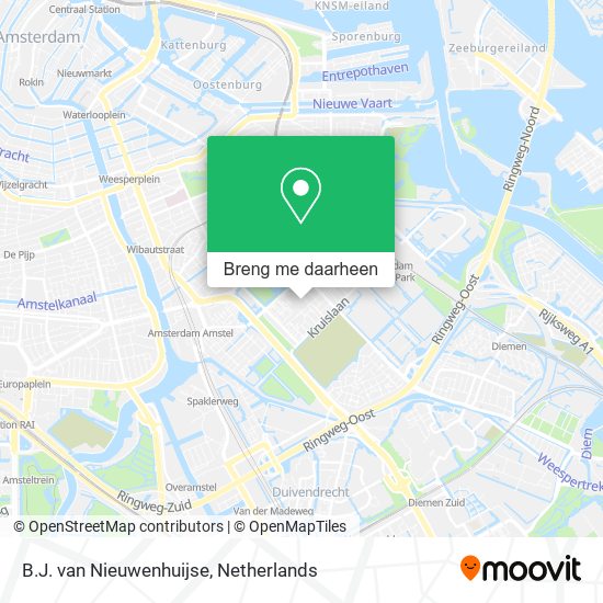 B.J. van Nieuwenhuijse kaart