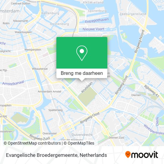 Evangelische Broedergemeente kaart