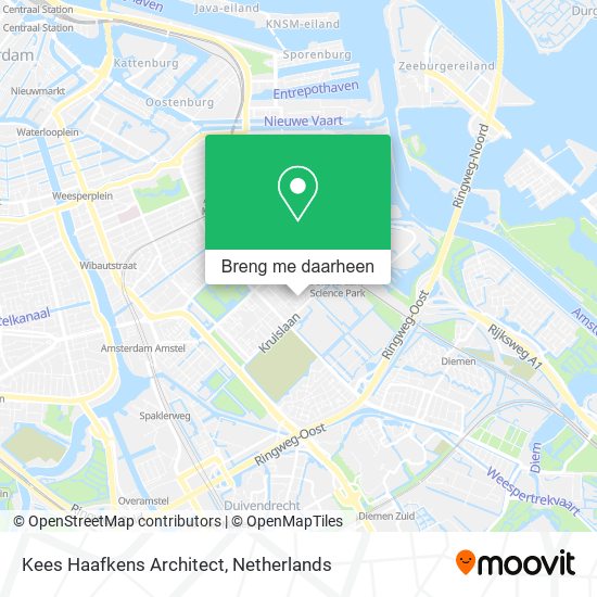 Kees Haafkens Architect kaart