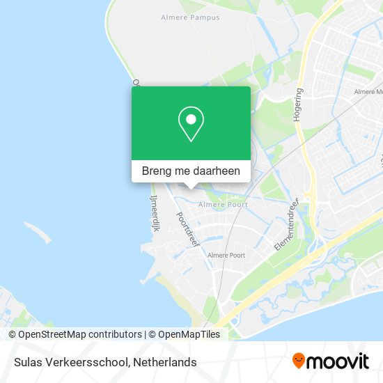 Sulas Verkeersschool kaart