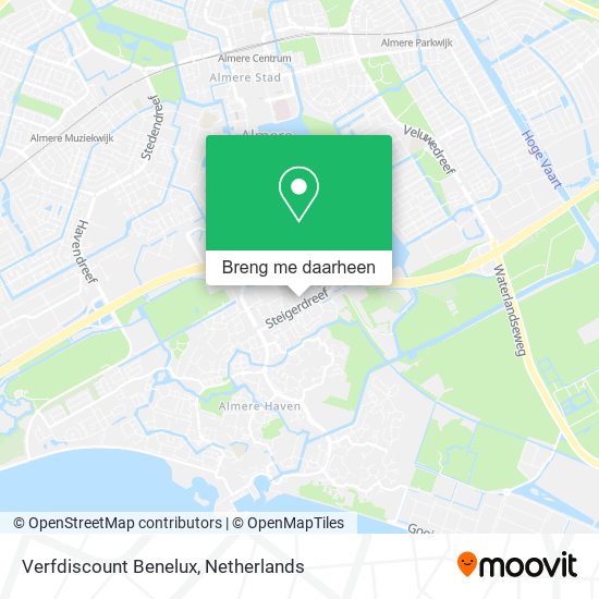 Verfdiscount Benelux kaart