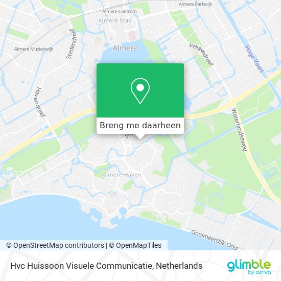 Hvc Huissoon Visuele Communicatie kaart