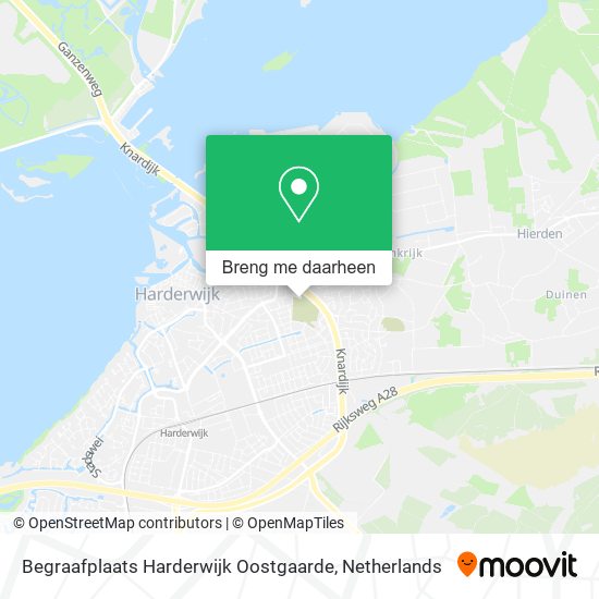 Begraafplaats Harderwijk Oostgaarde kaart