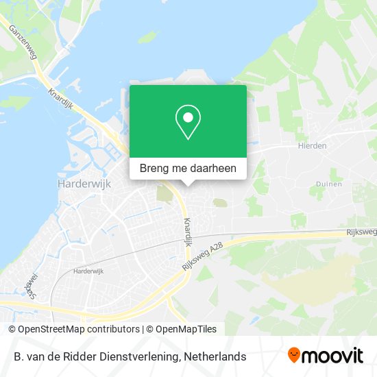 B. van de Ridder Dienstverlening kaart