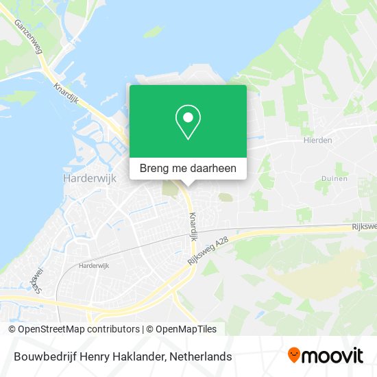 Bouwbedrijf Henry Haklander kaart