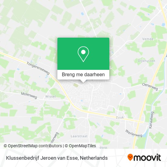 Klussenbedrijf Jeroen van Esse kaart