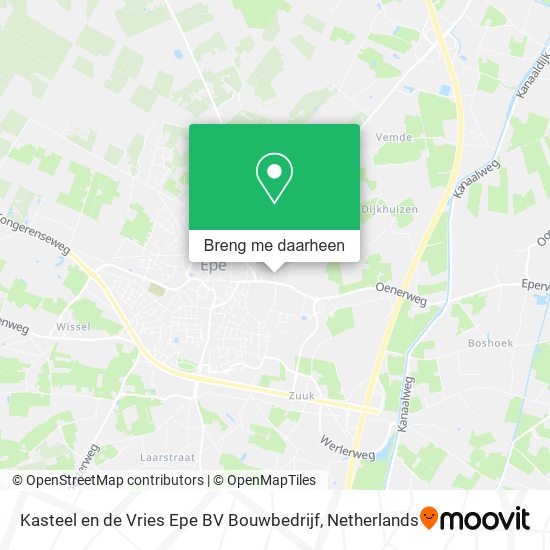 Kasteel en de Vries Epe BV Bouwbedrijf kaart