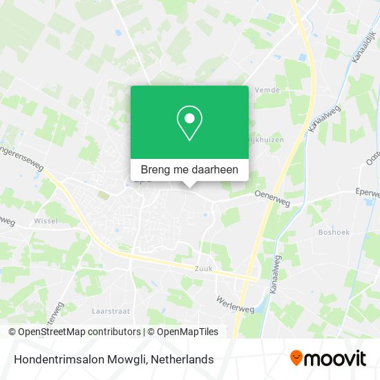 Hondentrimsalon Mowgli kaart