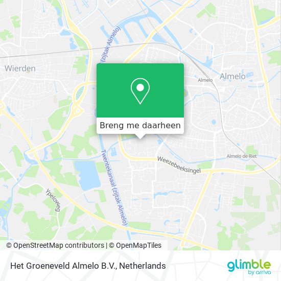 Het Groeneveld Almelo B.V. kaart