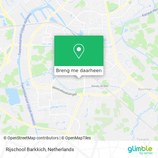 Rijschool Barkkich kaart