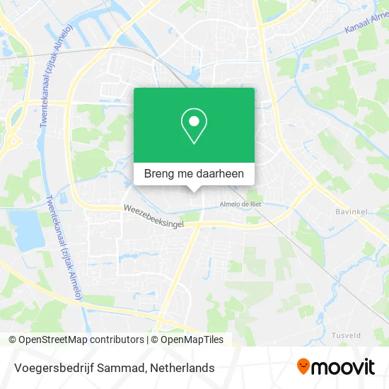 Voegersbedrijf Sammad kaart