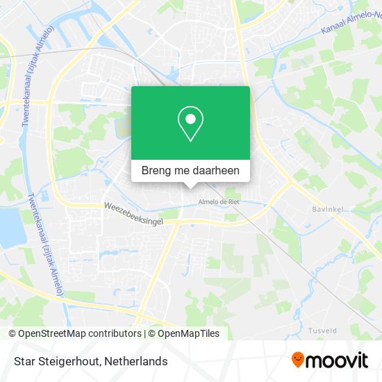 Star Steigerhout kaart