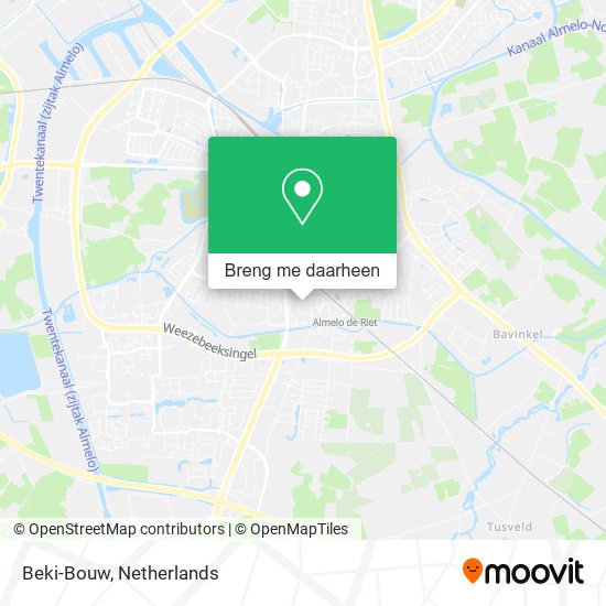 Beki-Bouw kaart