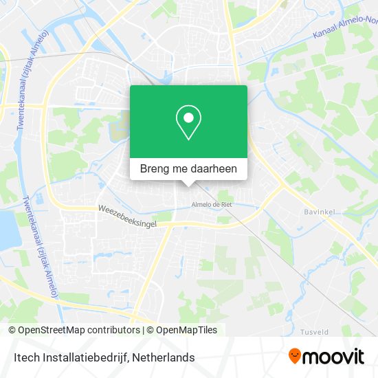 Itech Installatiebedrijf kaart