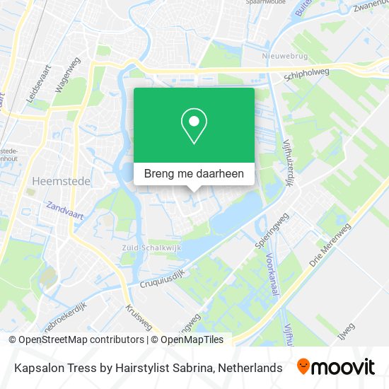Kapsalon Tress by Hairstylist Sabrina kaart