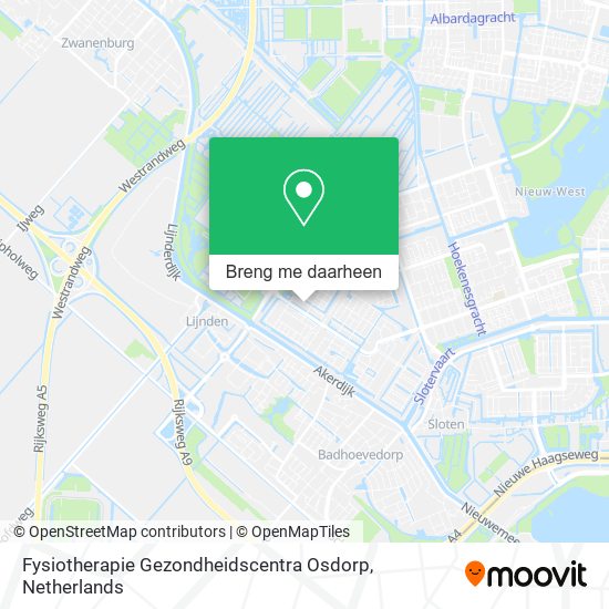 Fysiotherapie Gezondheidscentra Osdorp kaart