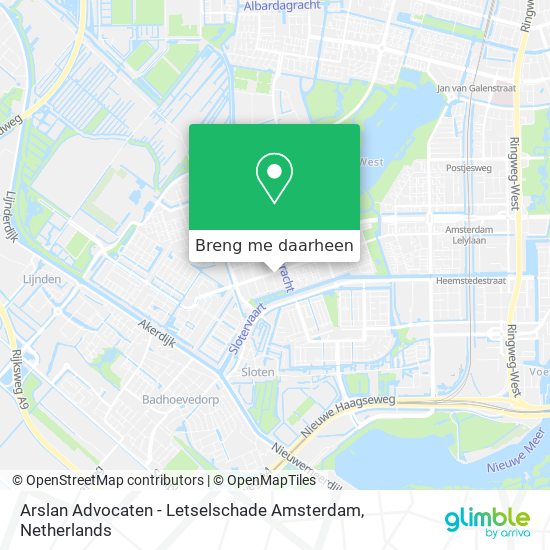 Arslan Advocaten - Letselschade Amsterdam kaart