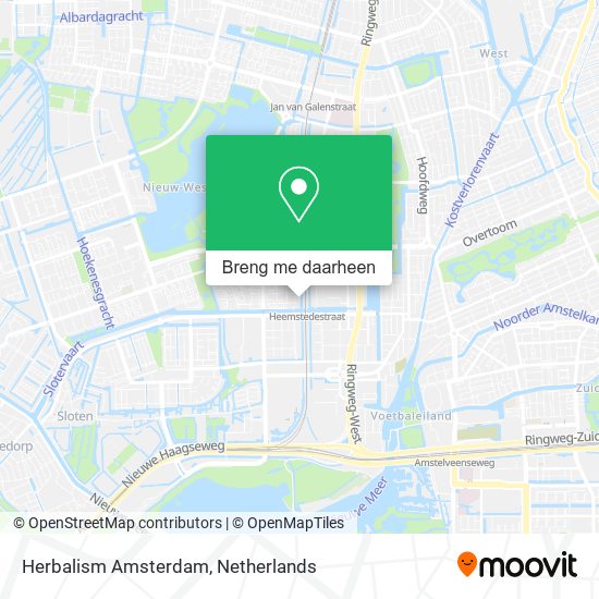 Herbalism Amsterdam kaart