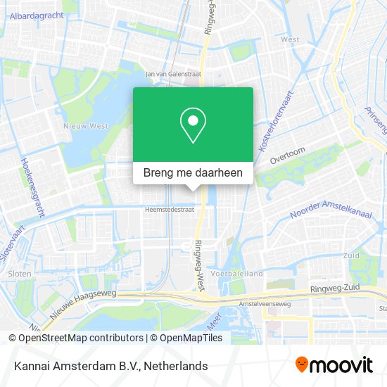 Kannai Amsterdam B.V. kaart