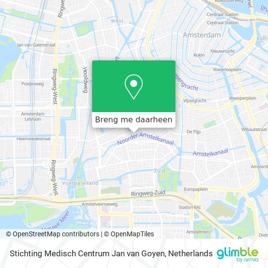 Stichting Medisch Centrum Jan van Goyen kaart