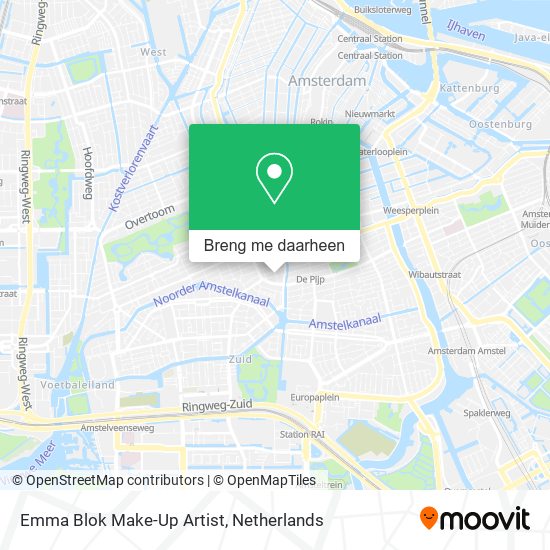 Emma Blok Make-Up Artist kaart