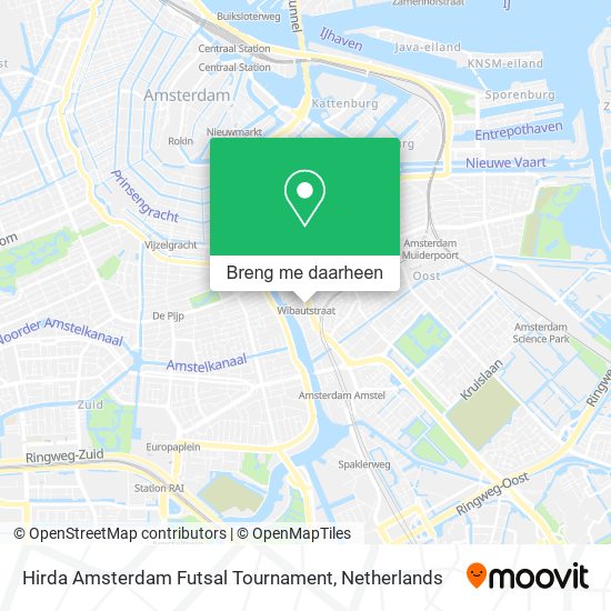 Hirda Amsterdam Futsal Tournament kaart