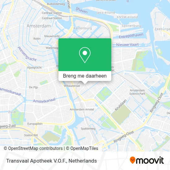 Transvaal Apotheek V.O.F. kaart
