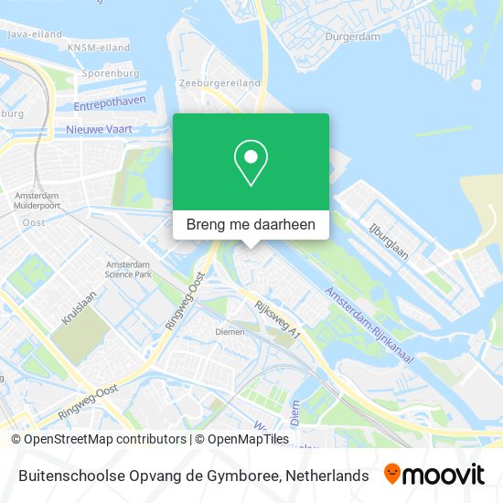 Buitenschoolse Opvang de Gymboree kaart