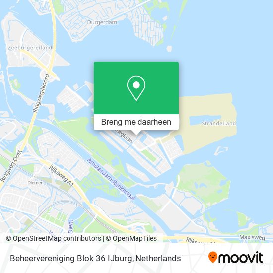 Beheervereniging Blok 36 IJburg kaart