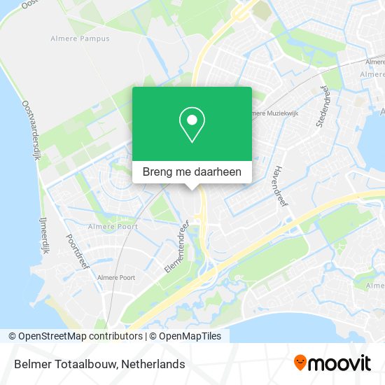 Belmer Totaalbouw kaart