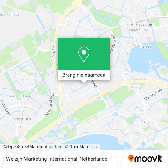 Welzijn Marketing International kaart