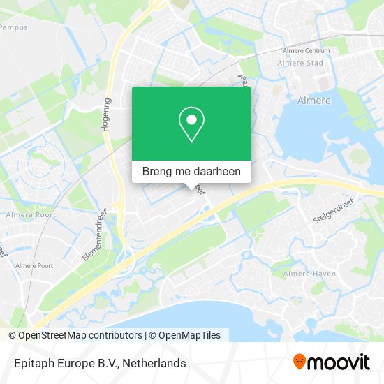 Epitaph Europe B.V. kaart