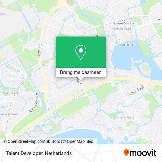 Talent Developer kaart