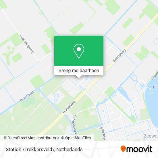 Station \Trekkersveld\ kaart