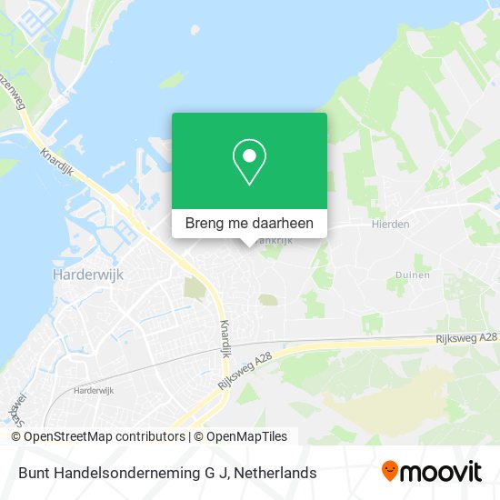 Bunt Handelsonderneming G J kaart