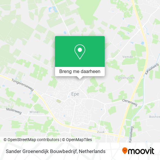 Sander Groenendijk Bouwbedrijf kaart