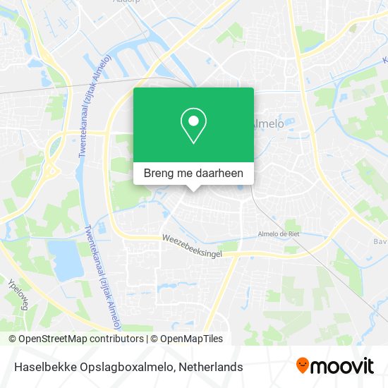 Haselbekke Opslagboxalmelo kaart