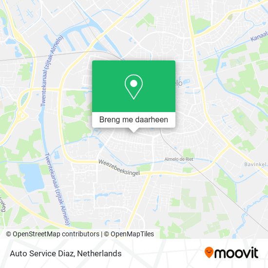 Auto Service Diaz kaart