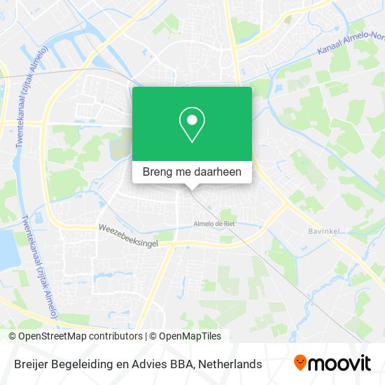 Breijer Begeleiding en Advies BBA kaart
