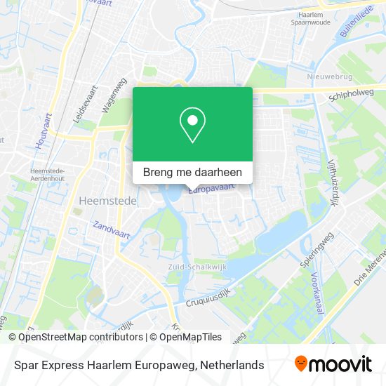 Spar Express Haarlem Europaweg kaart